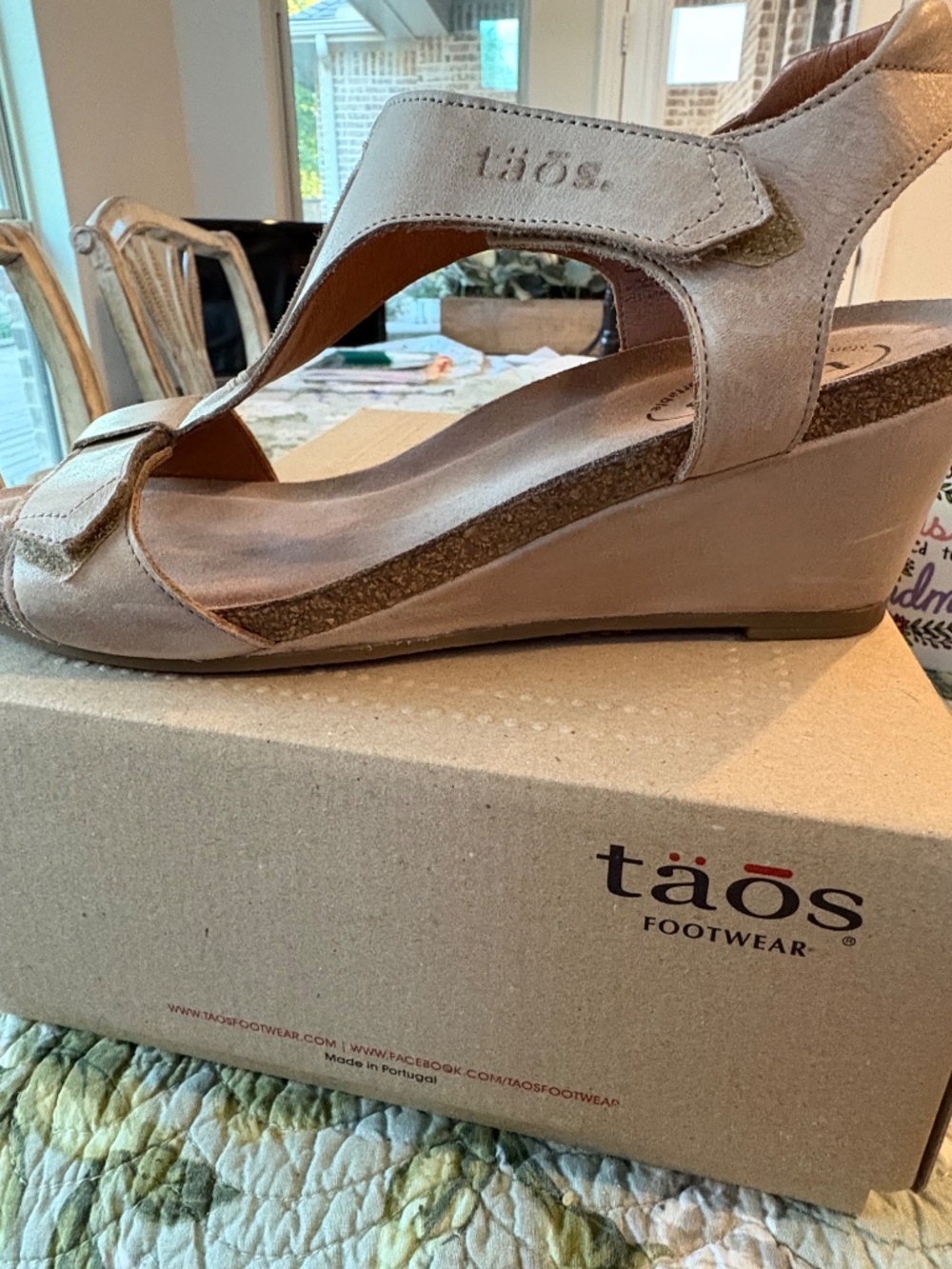 Taos sandals “ Sheila” Leather Wedges size 10-10.5 U.S. ( 41 EU) - Picture 6 of 10